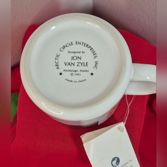 Vintage John Van Zyle Arctic Circle Enterprises Alaska Husky Coffee Mug NWT - Picture 11 of 11